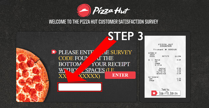 pizza hut survey