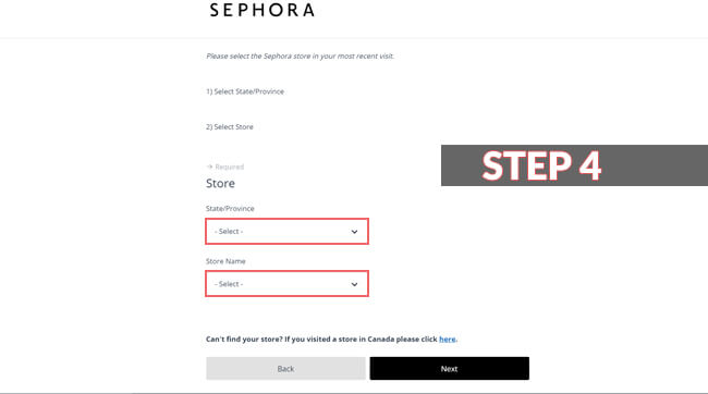 sephora survey guide screenshot