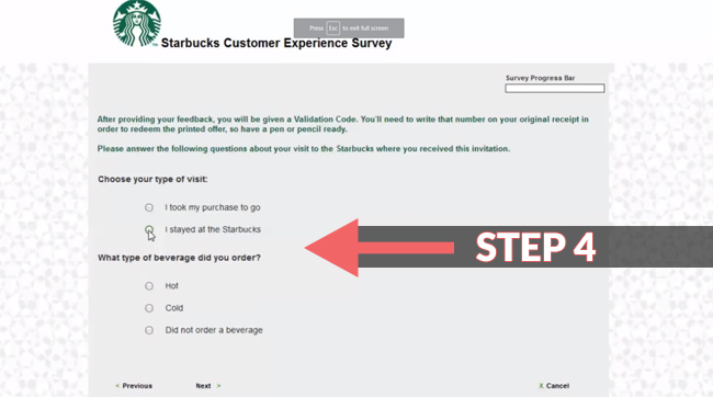 starbucks survey